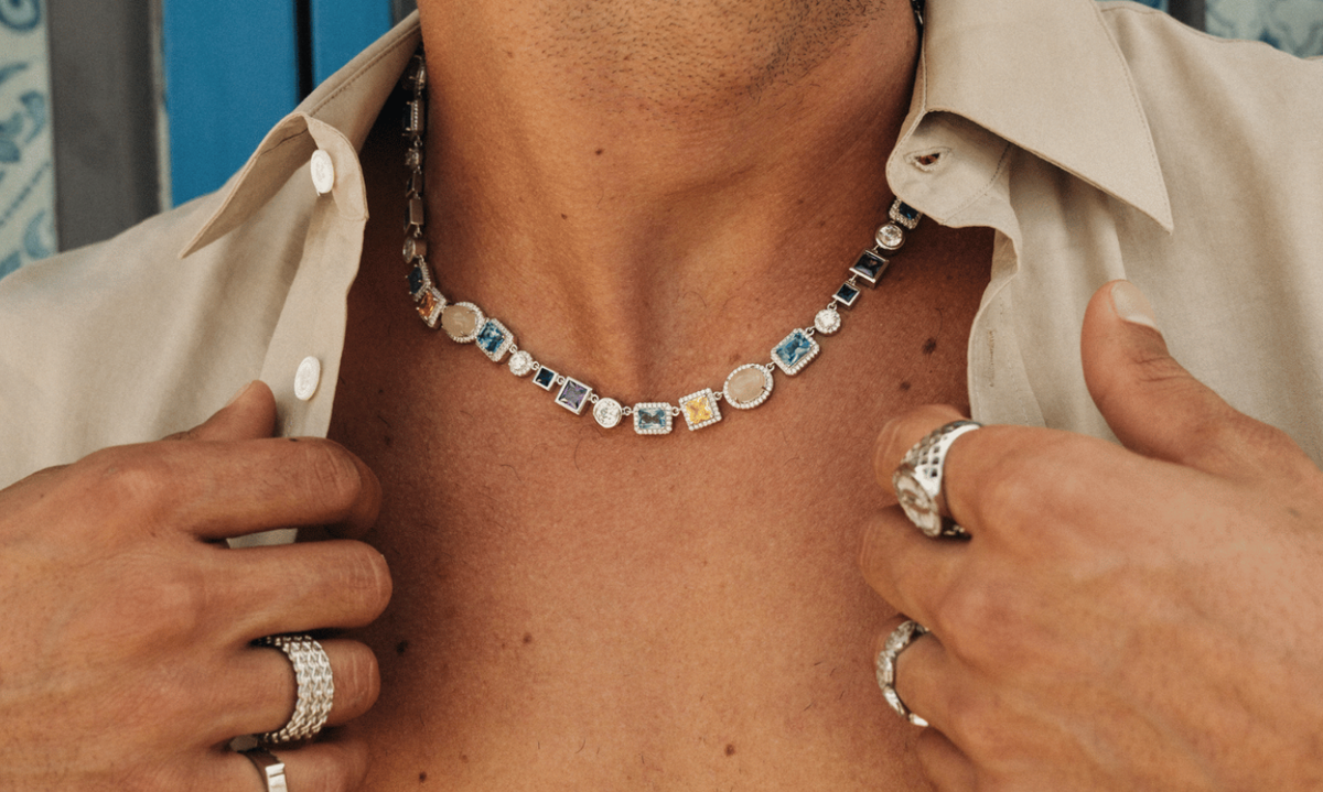 Sapphire Necklaces and Blue Stone Pendants for Men