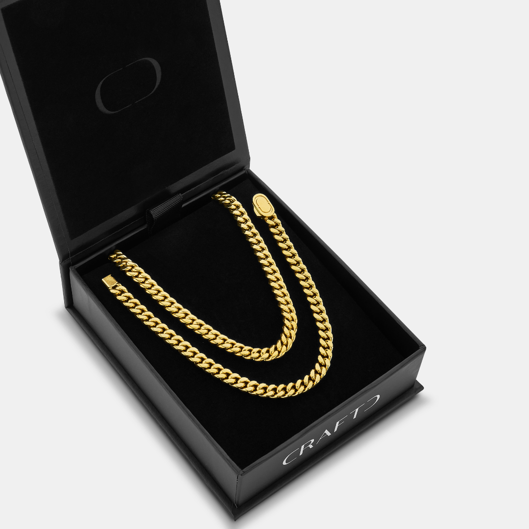 Cuban 6mm Gift Set (Gold)