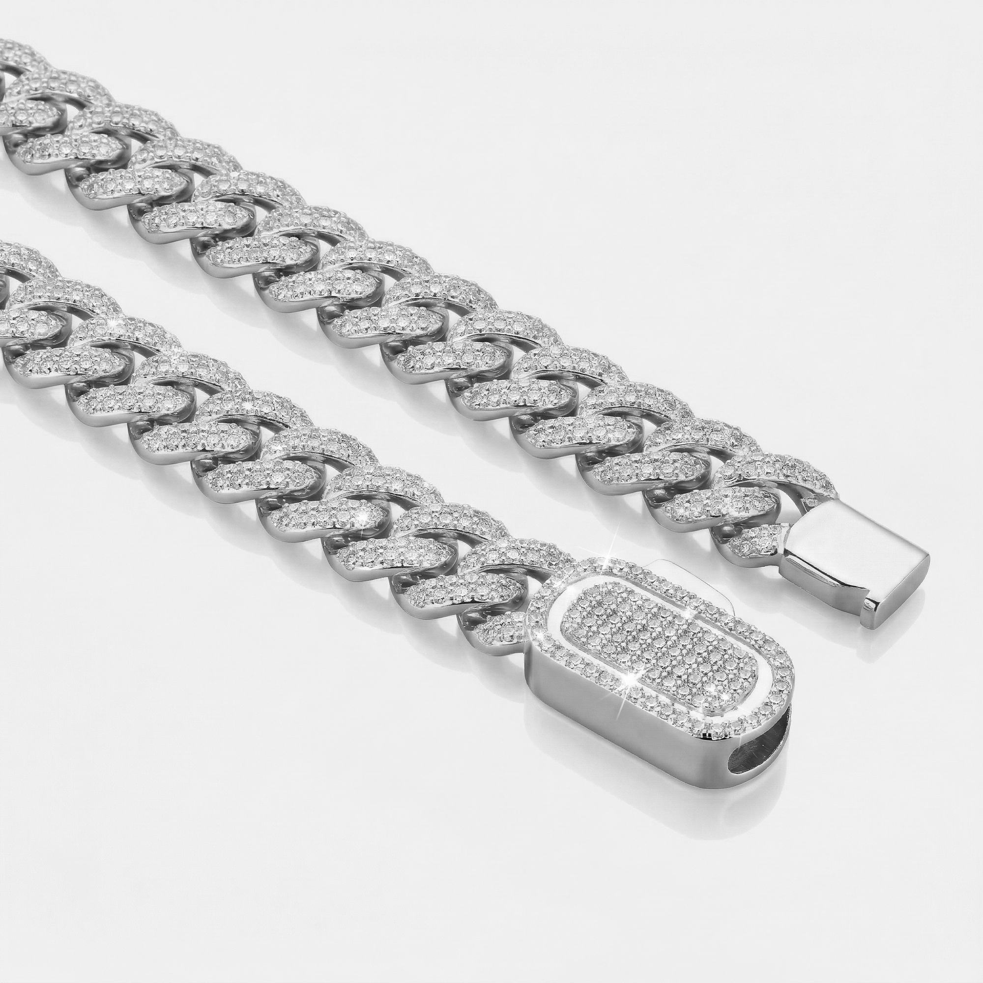 Iced Cuban Bracelet (Silver) 10mm