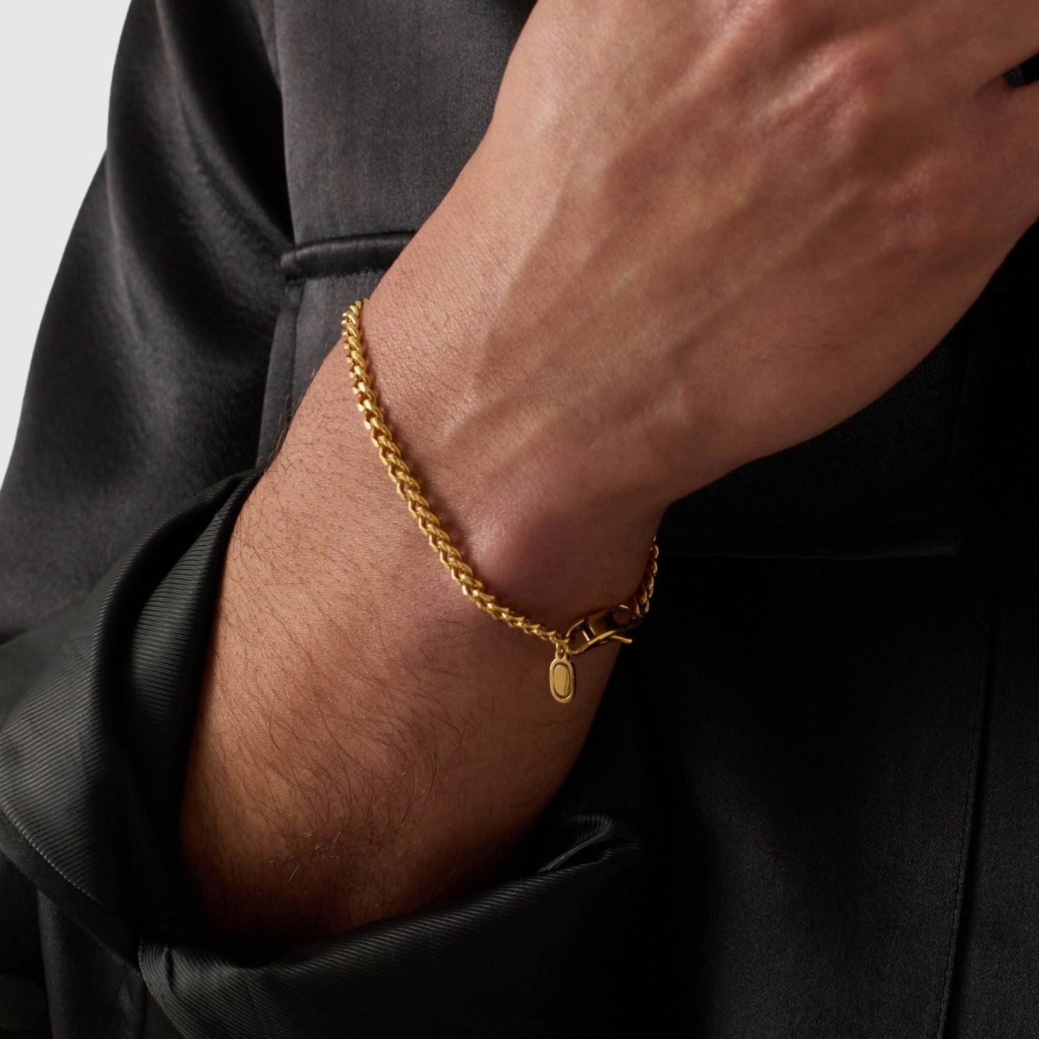 Pulsera de trigo (oro) 3 mm