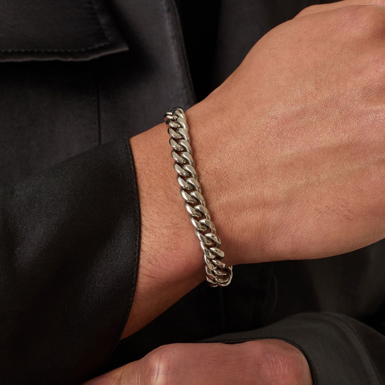 Cuban Bracelet (Silver) 8mm