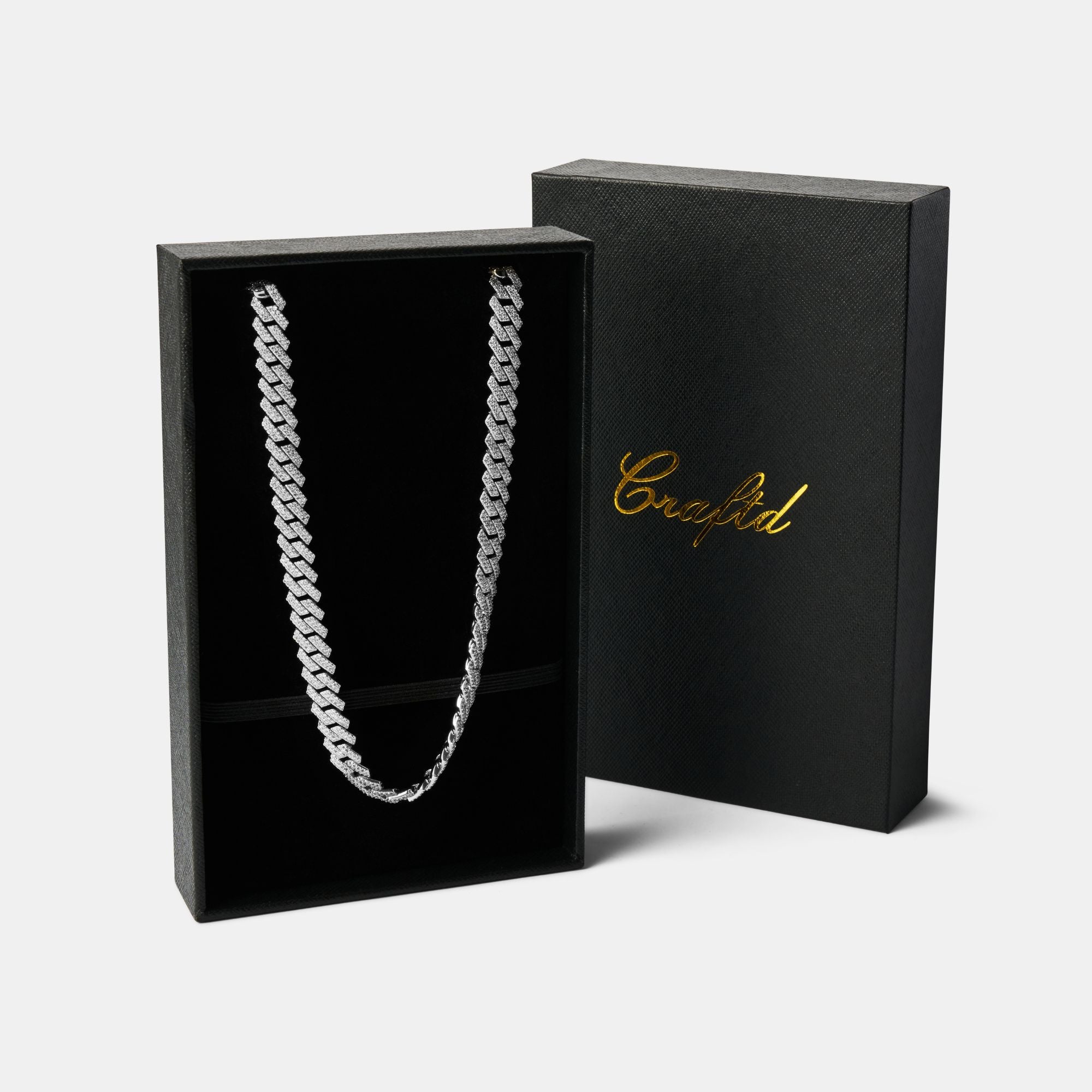 Prong Link Iced Cuban (Silver) 8mm