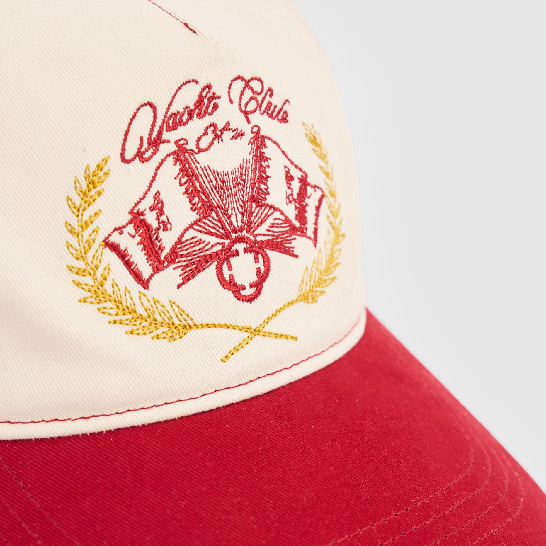 Yacht Club Hat (Cream/Red)