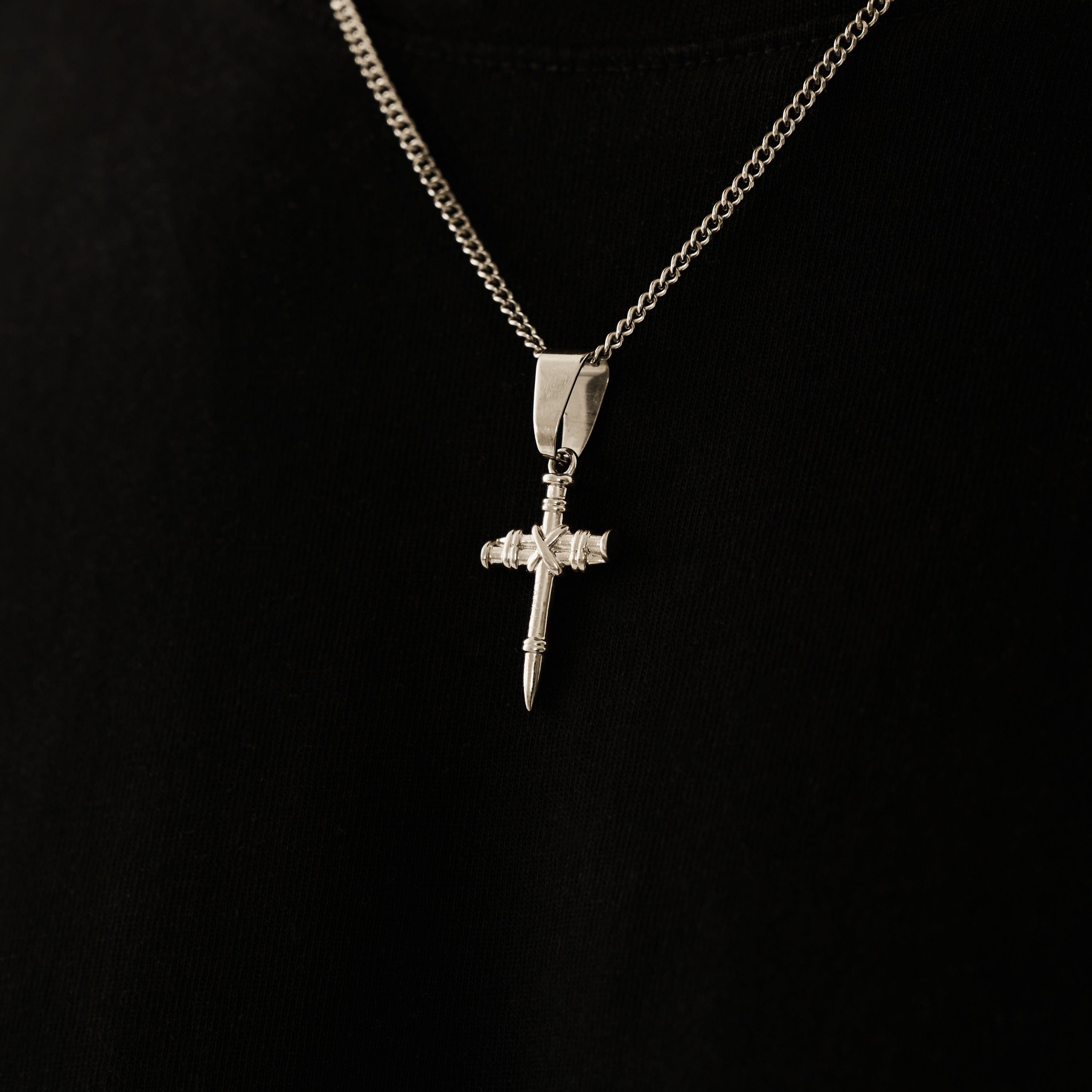 Nail Cross Pendant (Silver)