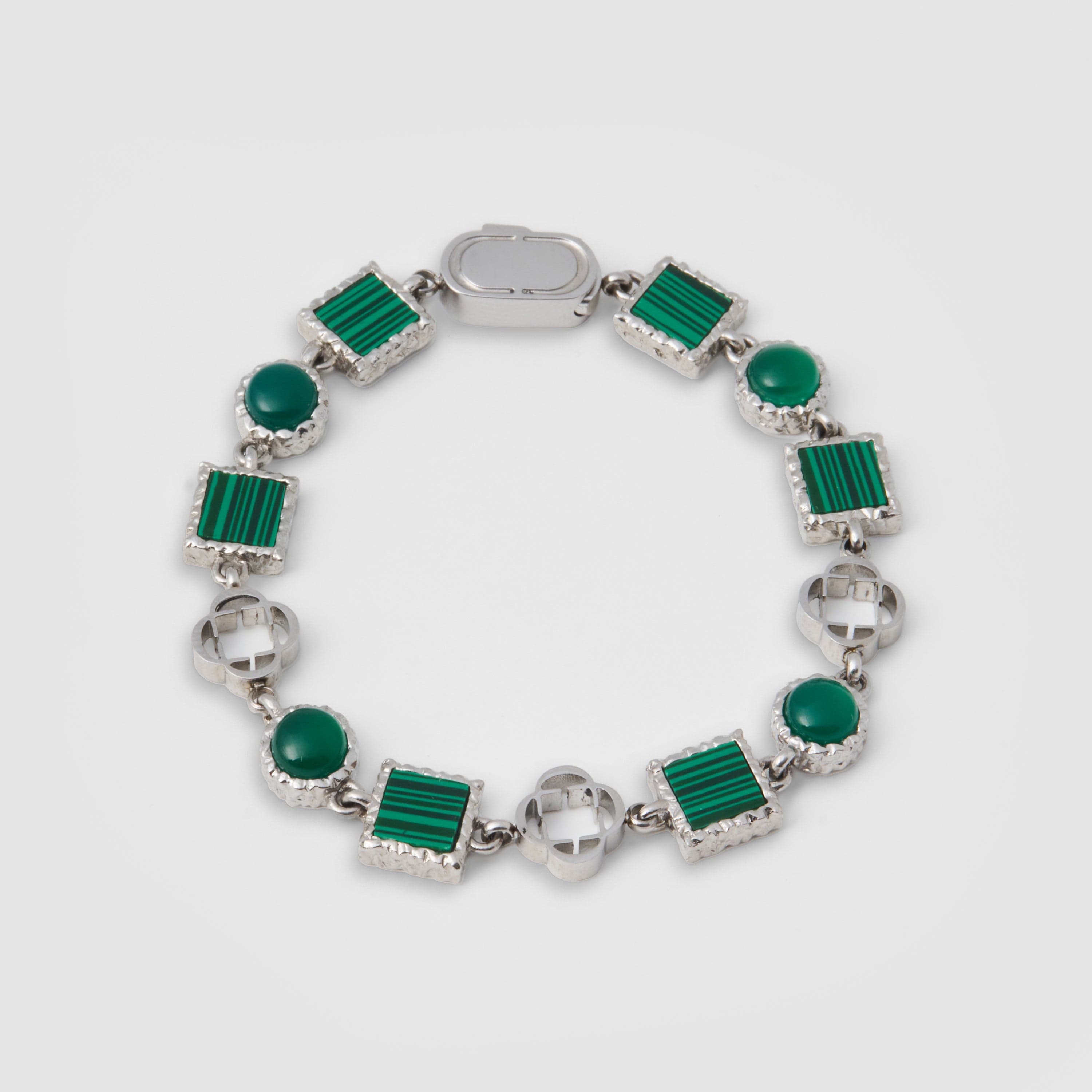 Green Quartz Gemstone Bracelet (Silver) Green Quartz Gemstone Bracelet (Silver)