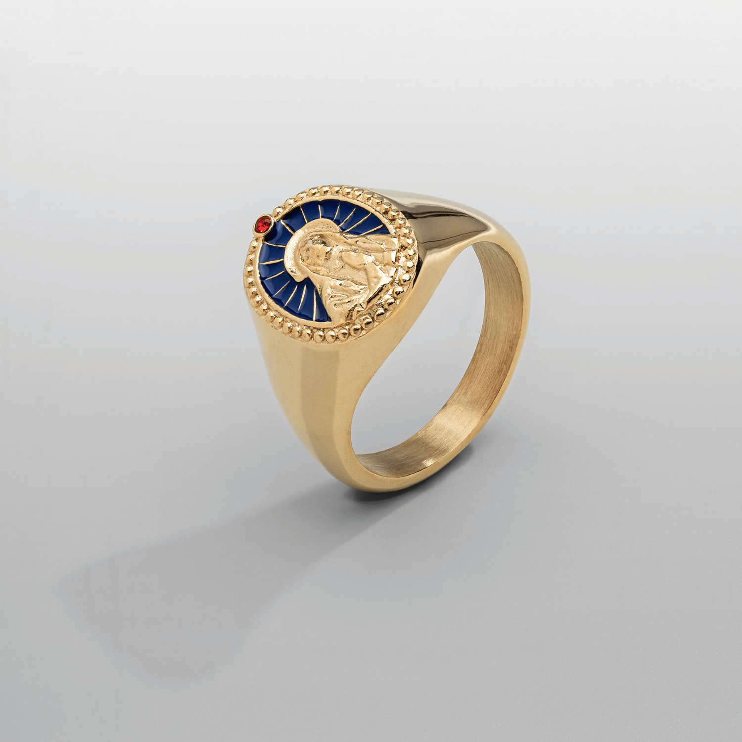 送料税込【CRAFTD London】Virgin Mary Signet Ring (2色)国内発 送料税込【CRAFTD London】Virgin Mary Signet Ring (2色)国内発