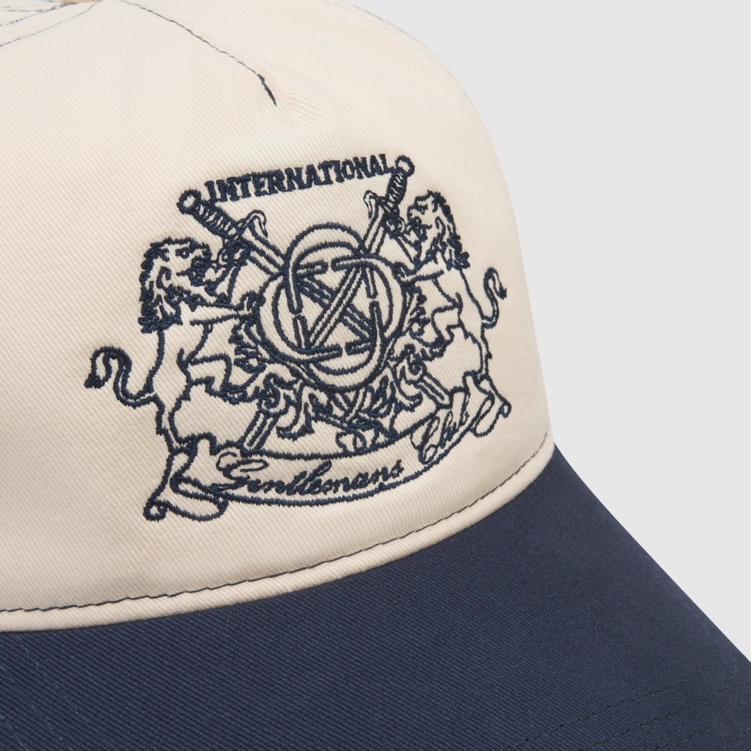 Gentlemen's Club Hat (Cream/Navy)