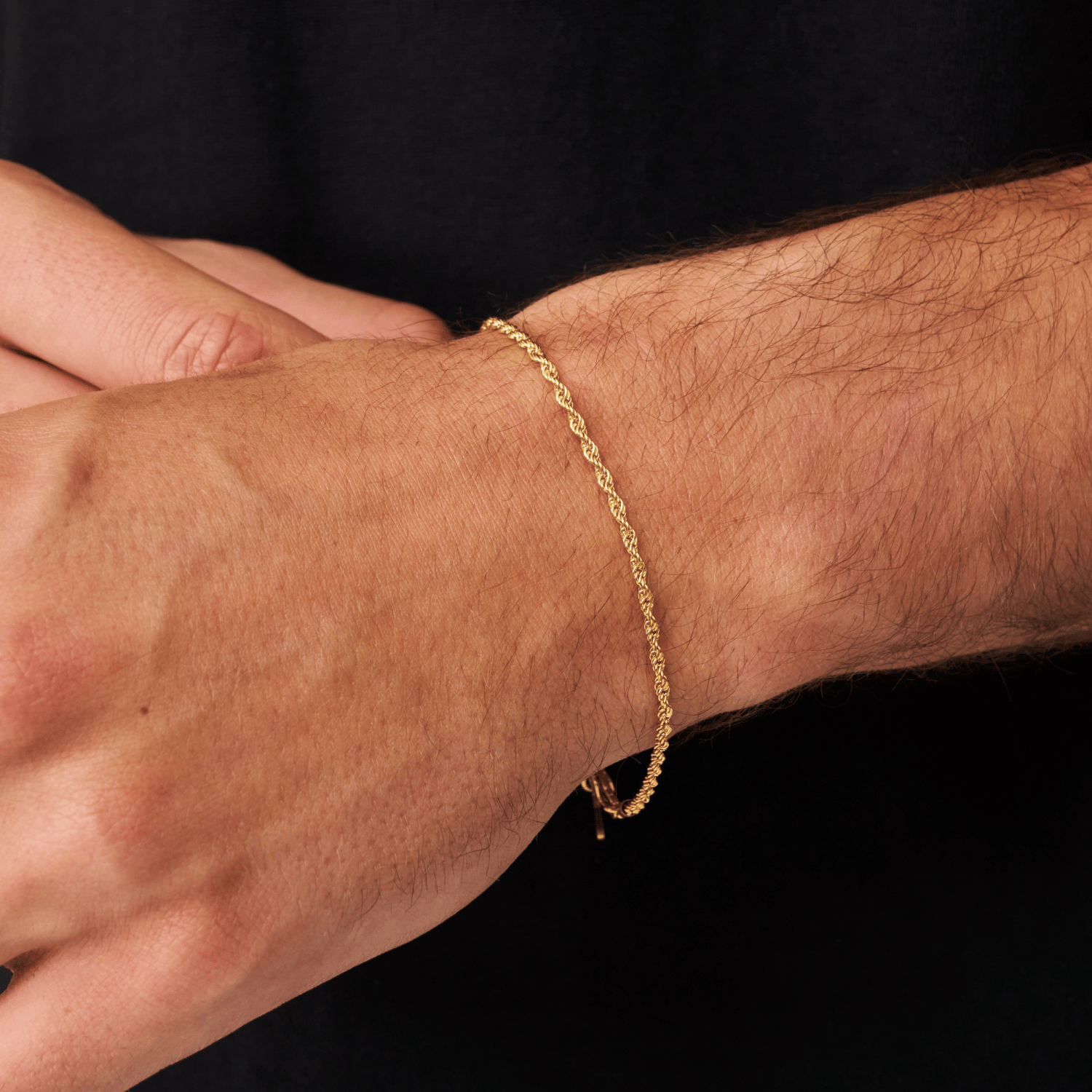 Pulsera de cuerda (oro) 2 mm