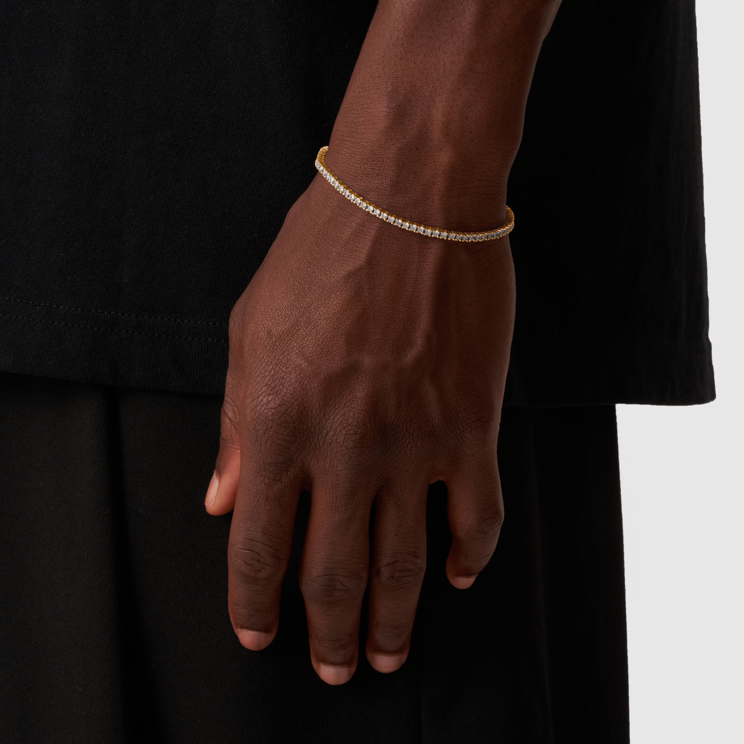 Pulsera de tenis (oro) 2 mm