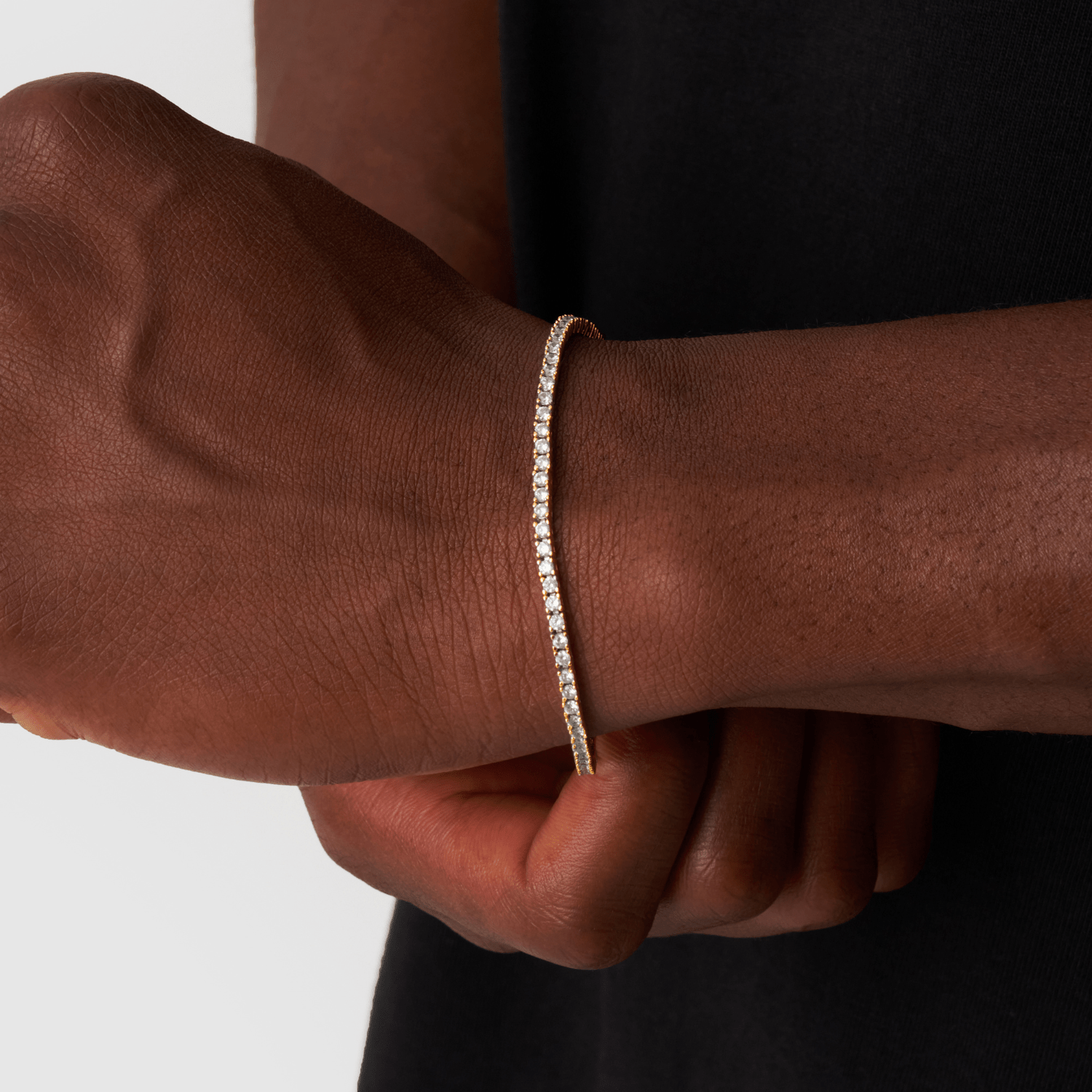Pulsera de tenis (oro) 2 mm