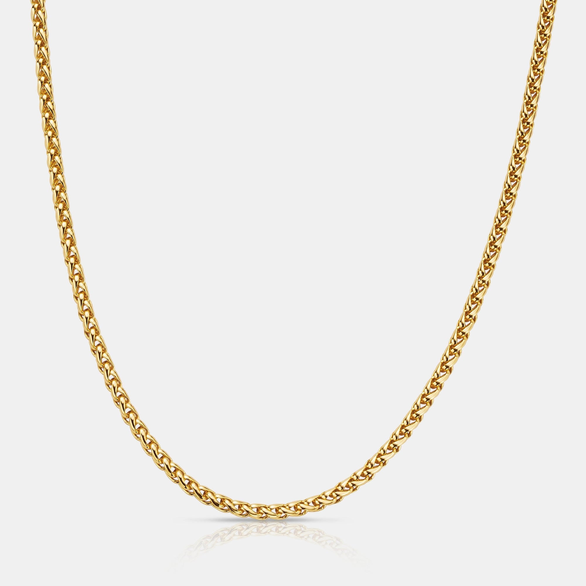 Wheat (18ct Gold) 3mm | Sterling Silver