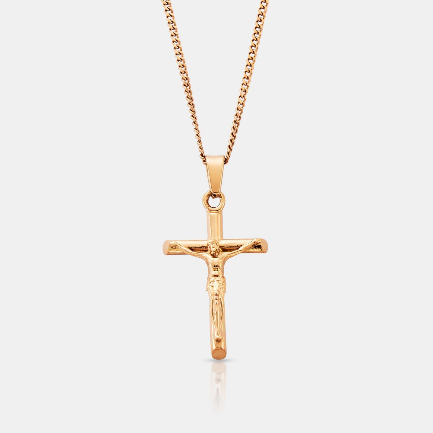 【CRAFTD London】Crucifix Rose Gold 十字架 ネックレス Crucifix Pendant & Chain | Rose Gold | CRAFTD London