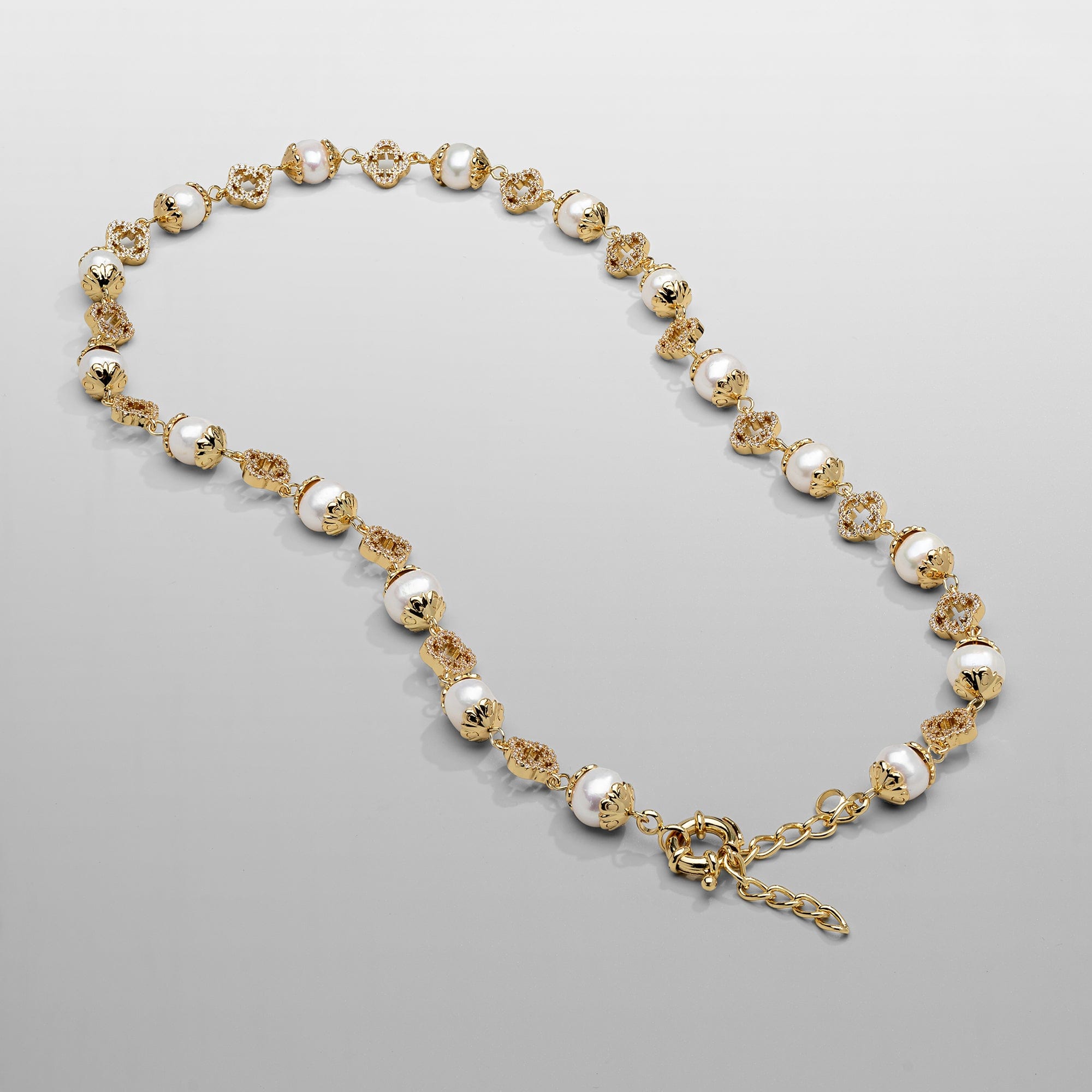 送料税込【CRAFTD London】Rounded Real Pearl Necklace☆国内発 Rounded Real Pearl Necklace (Silver) | CRAFTD London