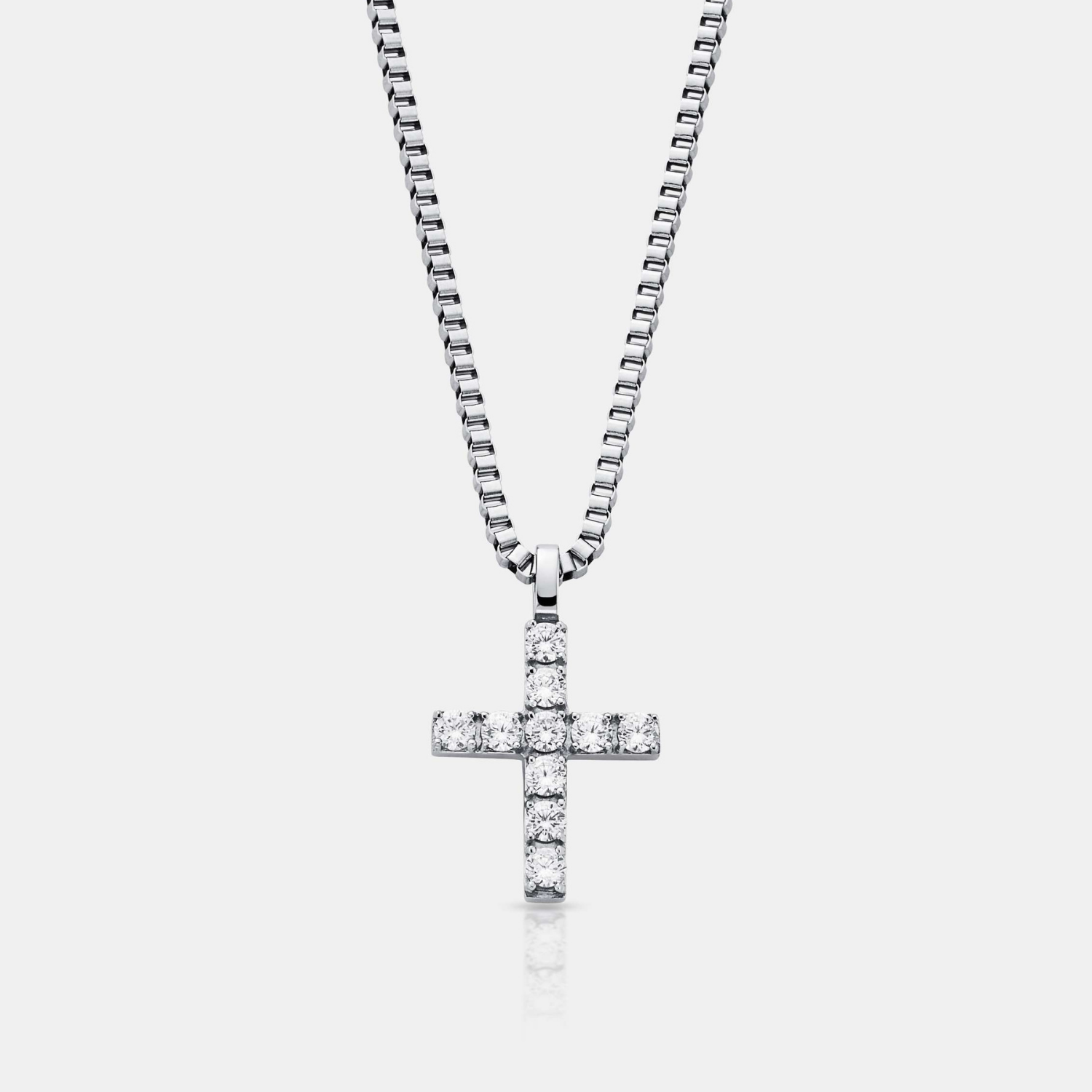 送料税込【CRAFTD London】ICED CROSS ネックレス (2色)☆国内発 Silver Iced Cross | CRAFTD London