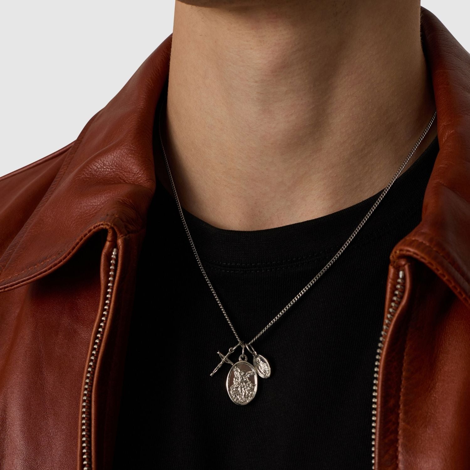 Jesus & Mary (Silver)
