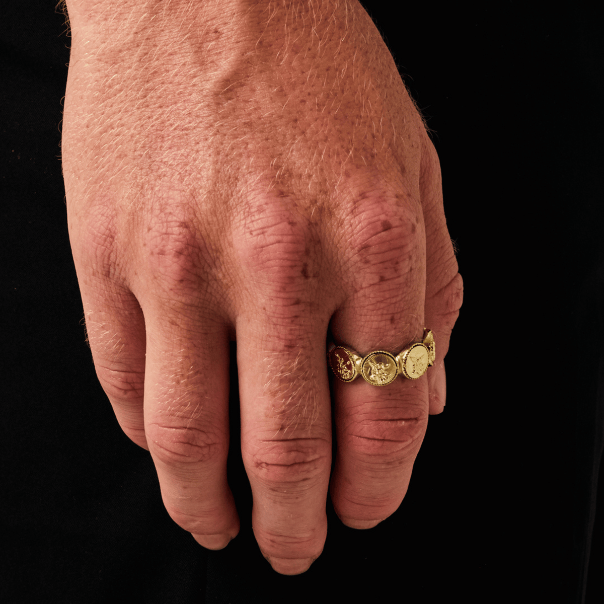 St Michael Band Ring (Gold)