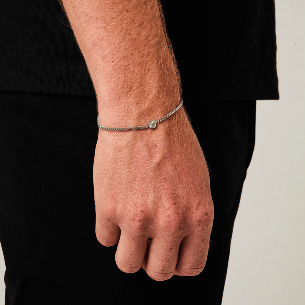 St Michael Bracelet (Silver) 2mm