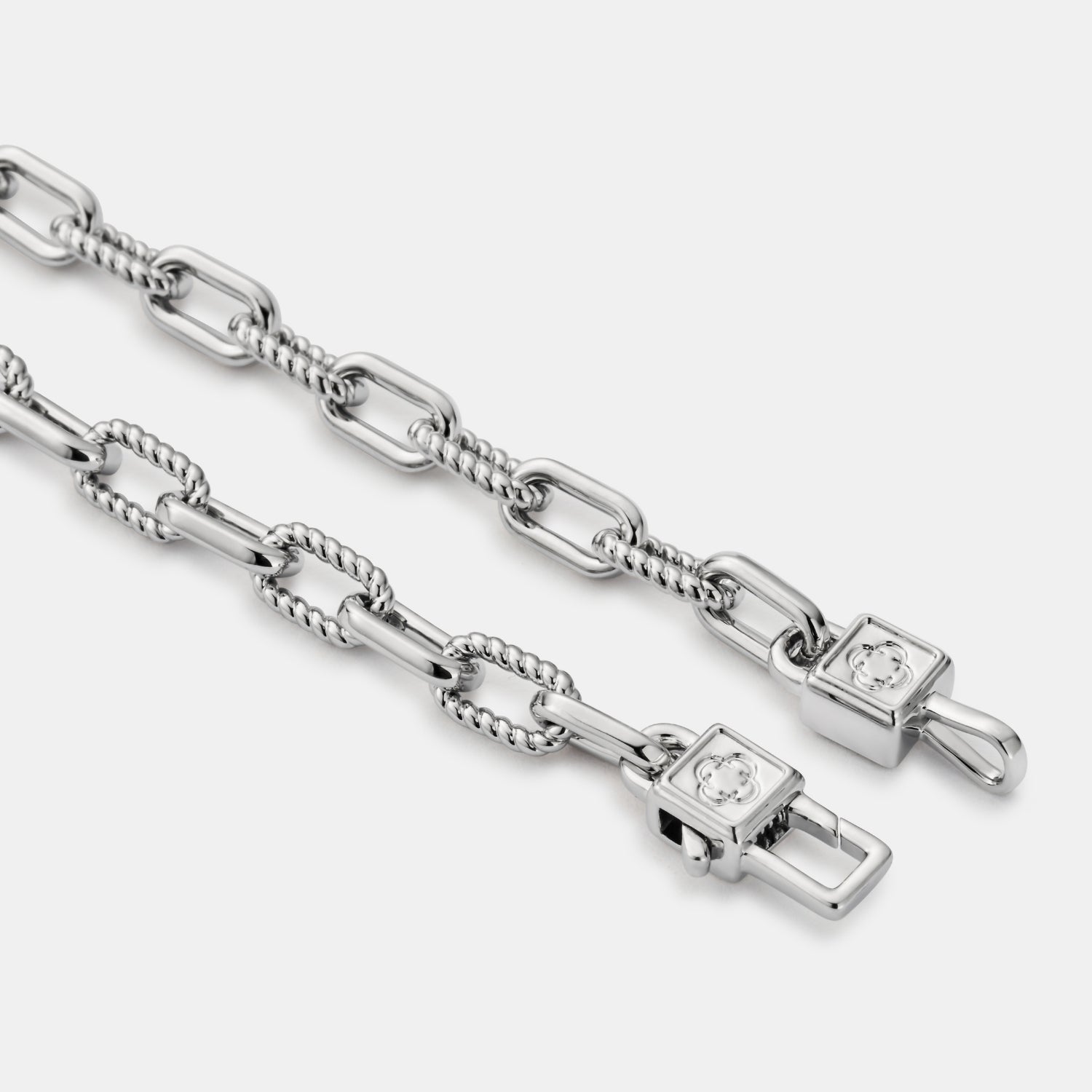 Rope Link Bracelet (Silver)