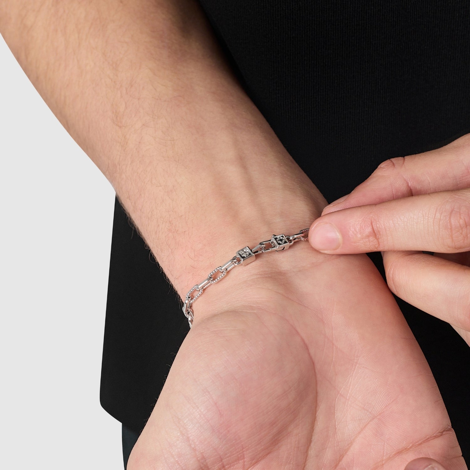 Rope Link Bracelet (Silver)