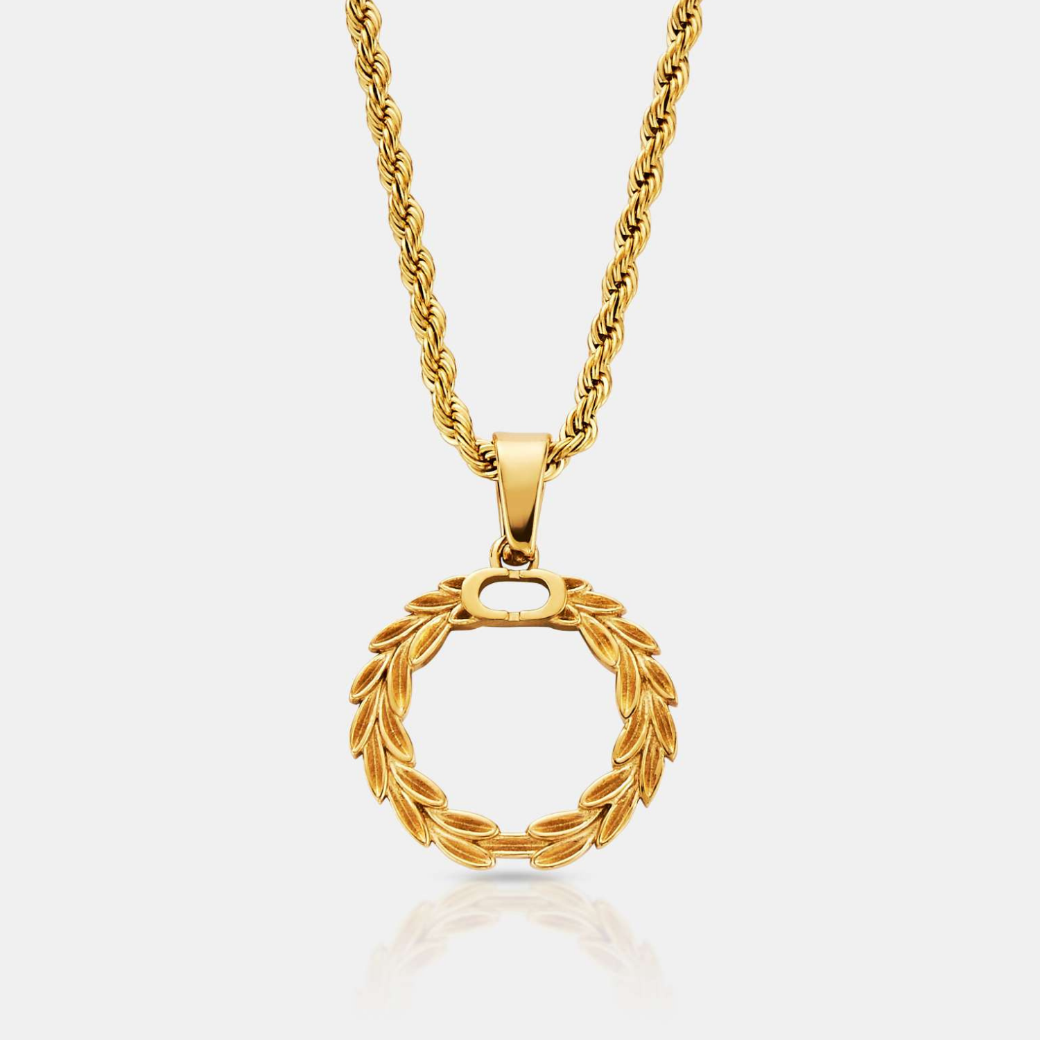 【関税 送料無料】CRAFTD London★Laurel Wreath ネックレス Victory Laurel Wreath Men's Pendant Necklace (Gold) | CRAFTD