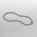 Pulsera de trigo (plata) 3 mm