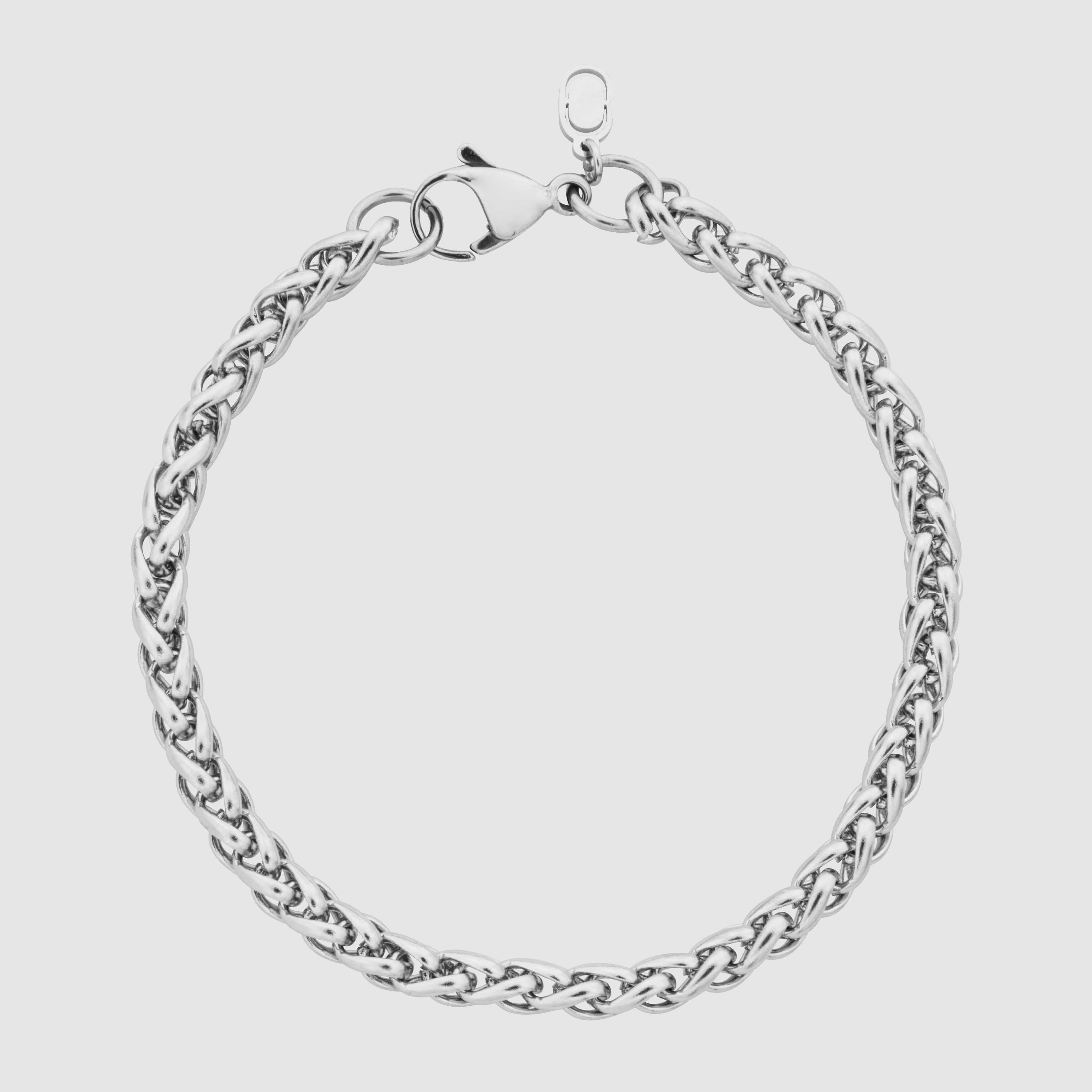 Wheat Bracelet (Silver) 5mm