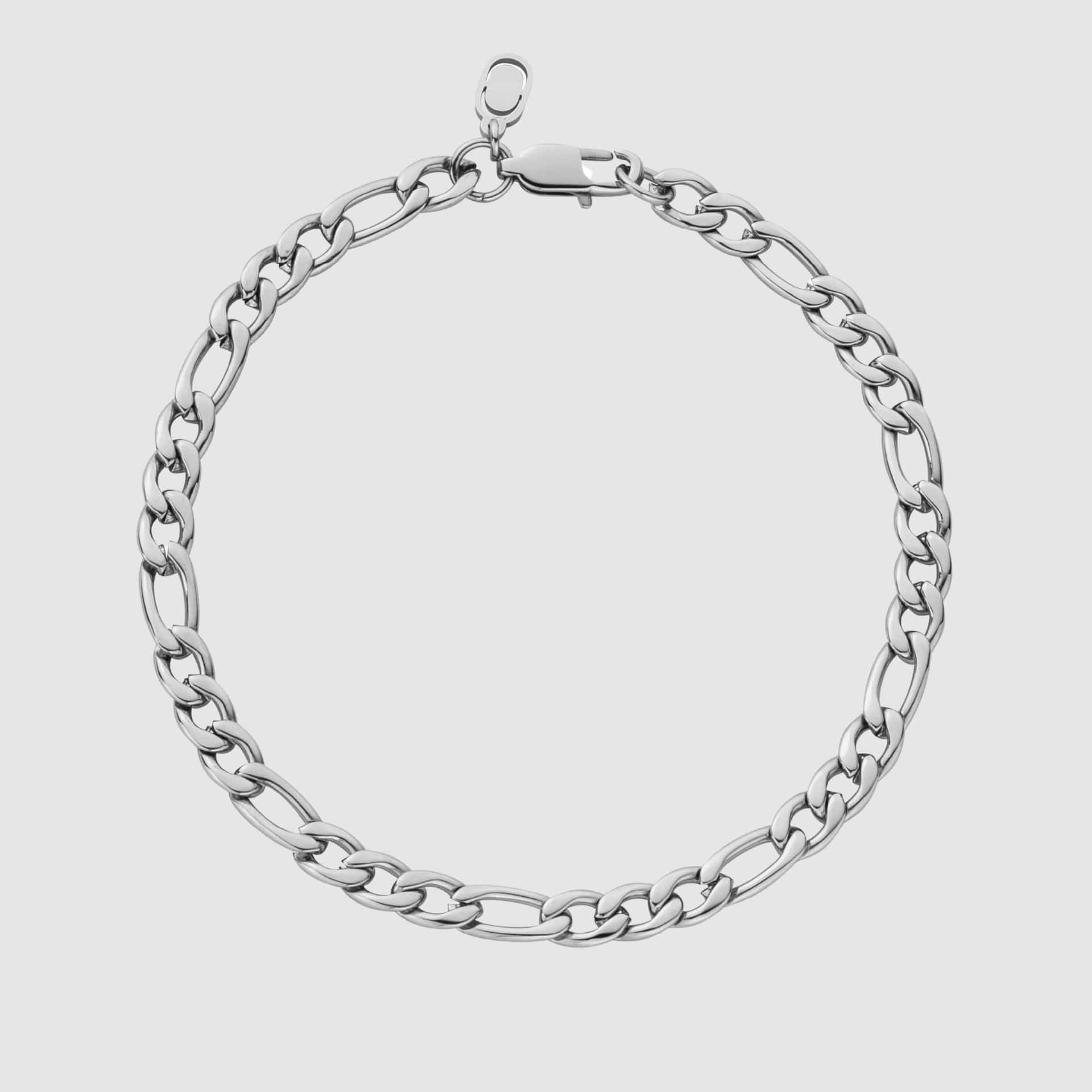 Figaro Bracelet (Silver) 5mm