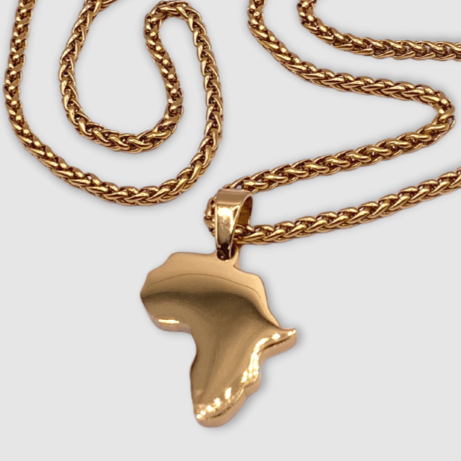 Africa Pendant (Gold)