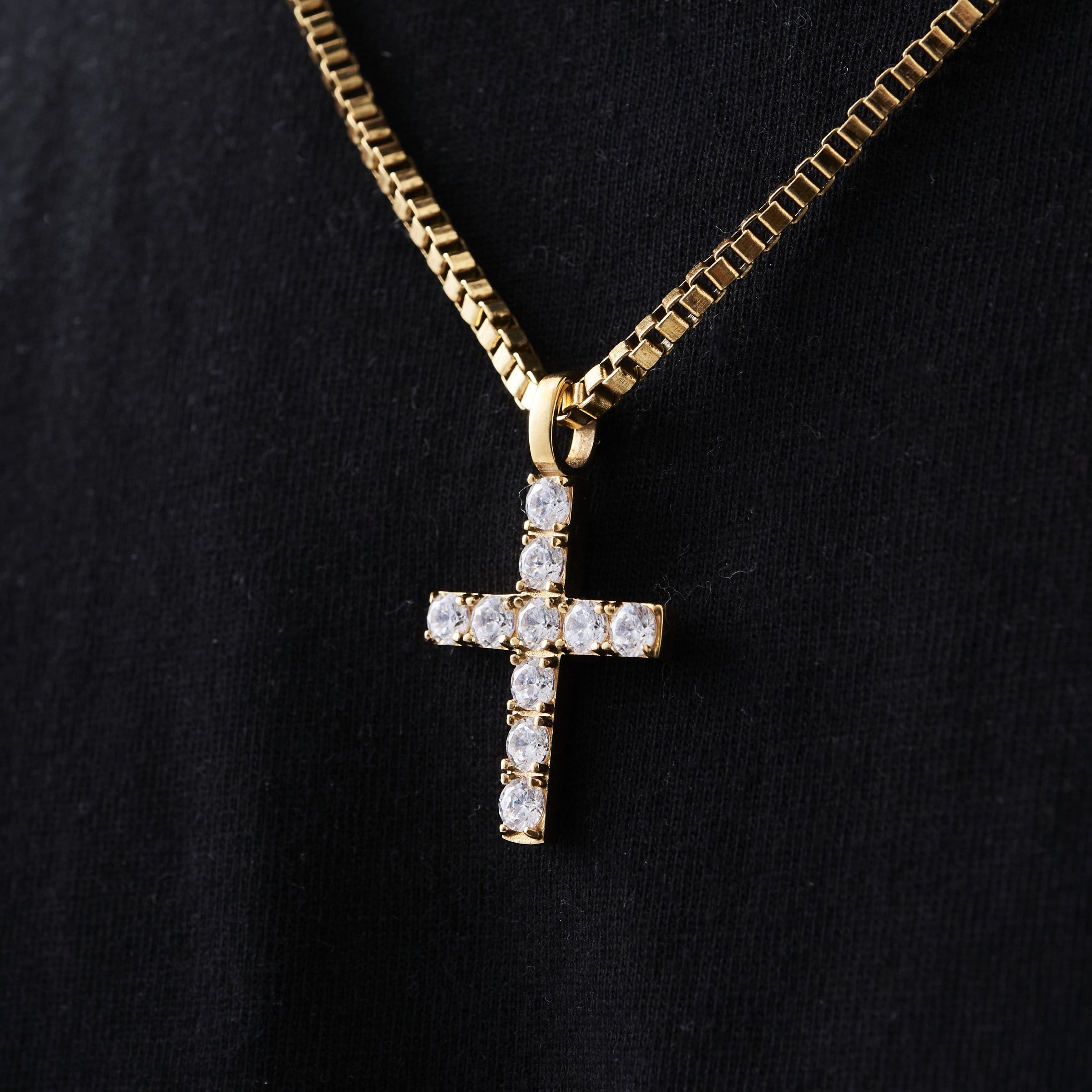 Iced Cross (Gold)