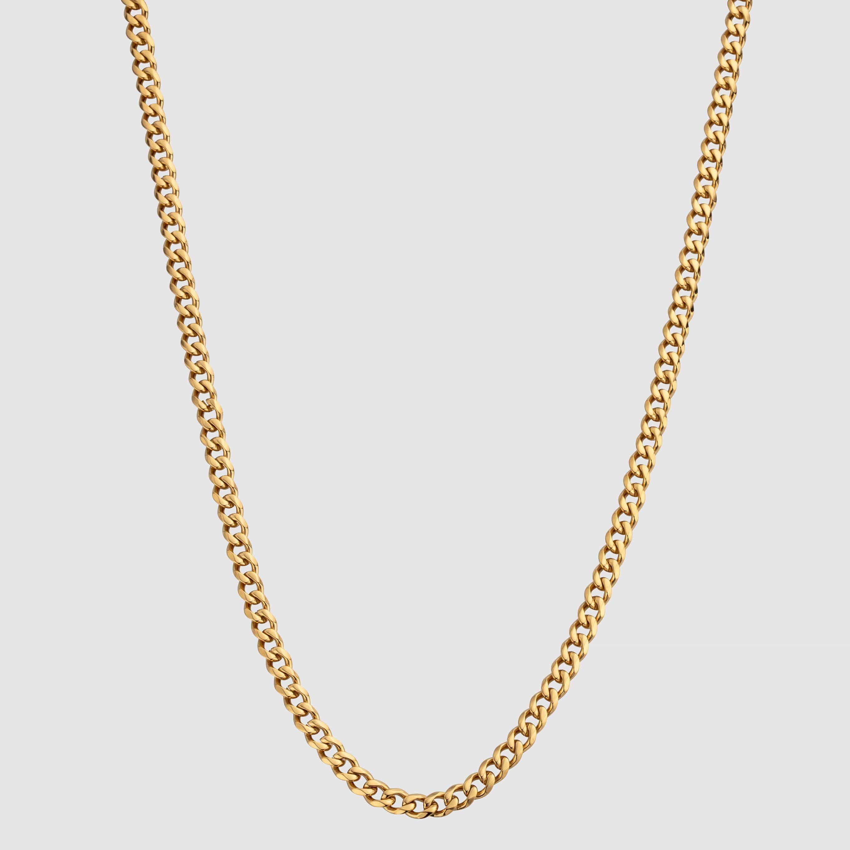 4MM Cuban Link Chain | Gold | CRAFTD London