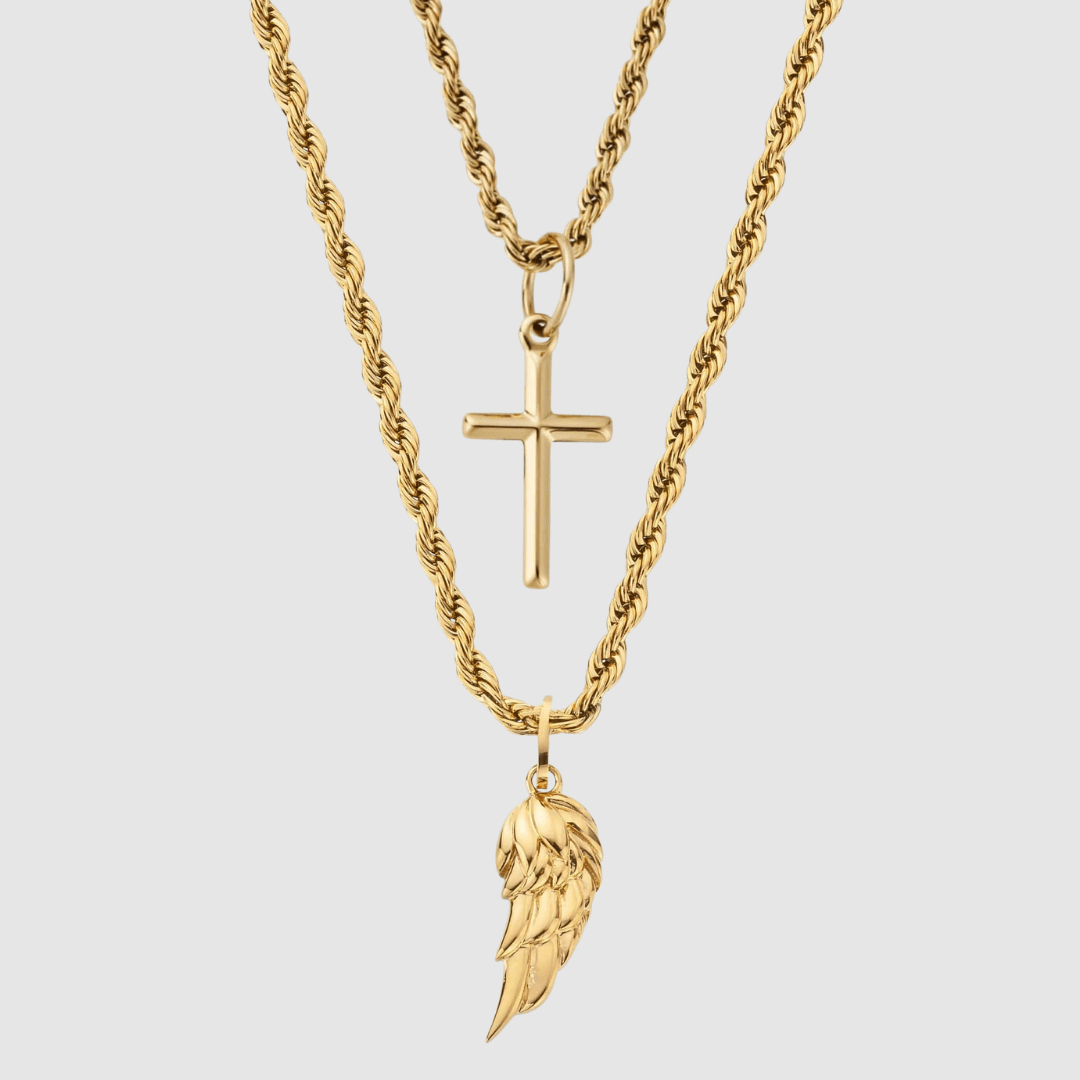 Wing x Cross Set (Gold)