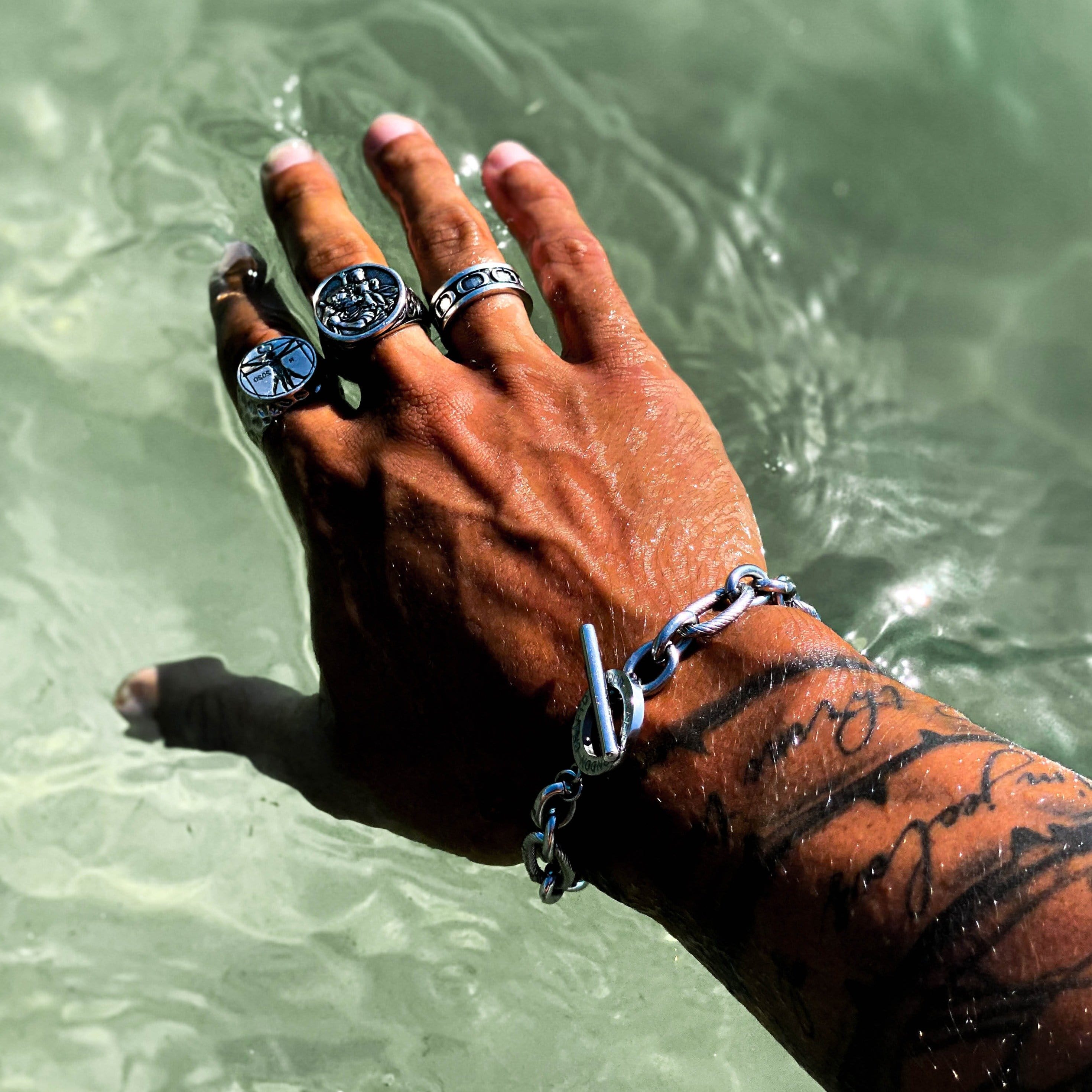Pulsera Milan Toggle (plata)