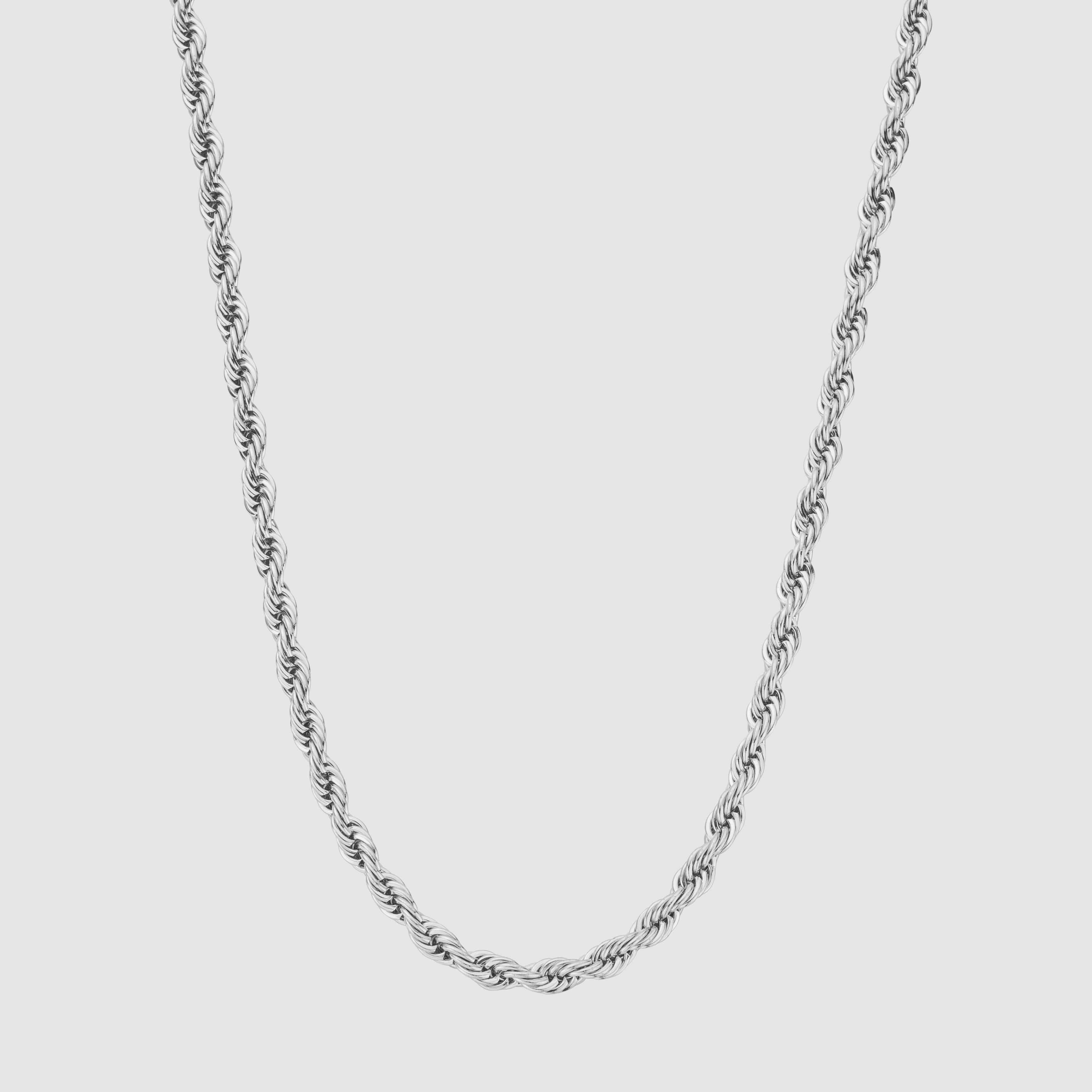 Silver Rope Chain | 5mm Rope Chain | CRAFTD London