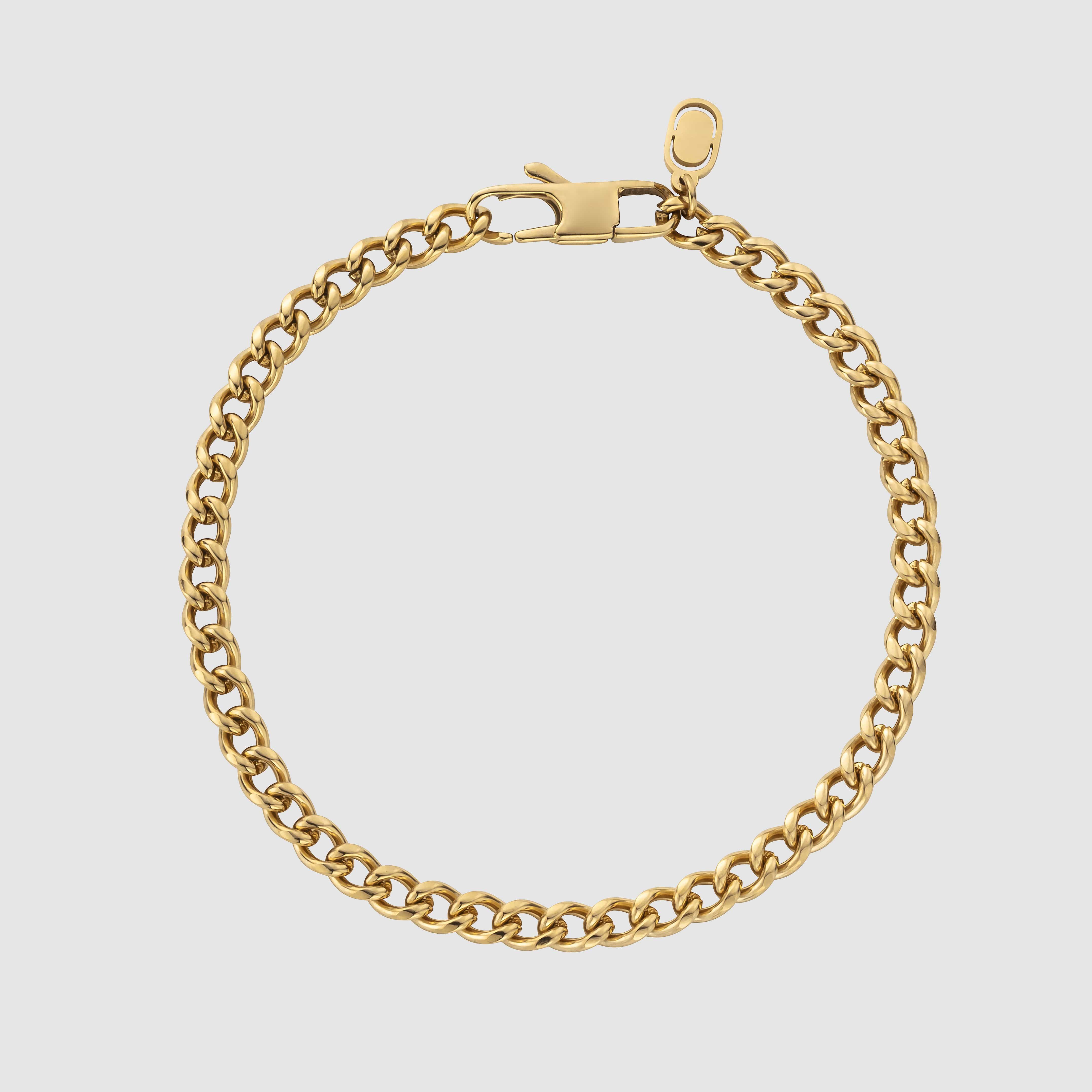 Cuban Bracelet (Gold) 4mm