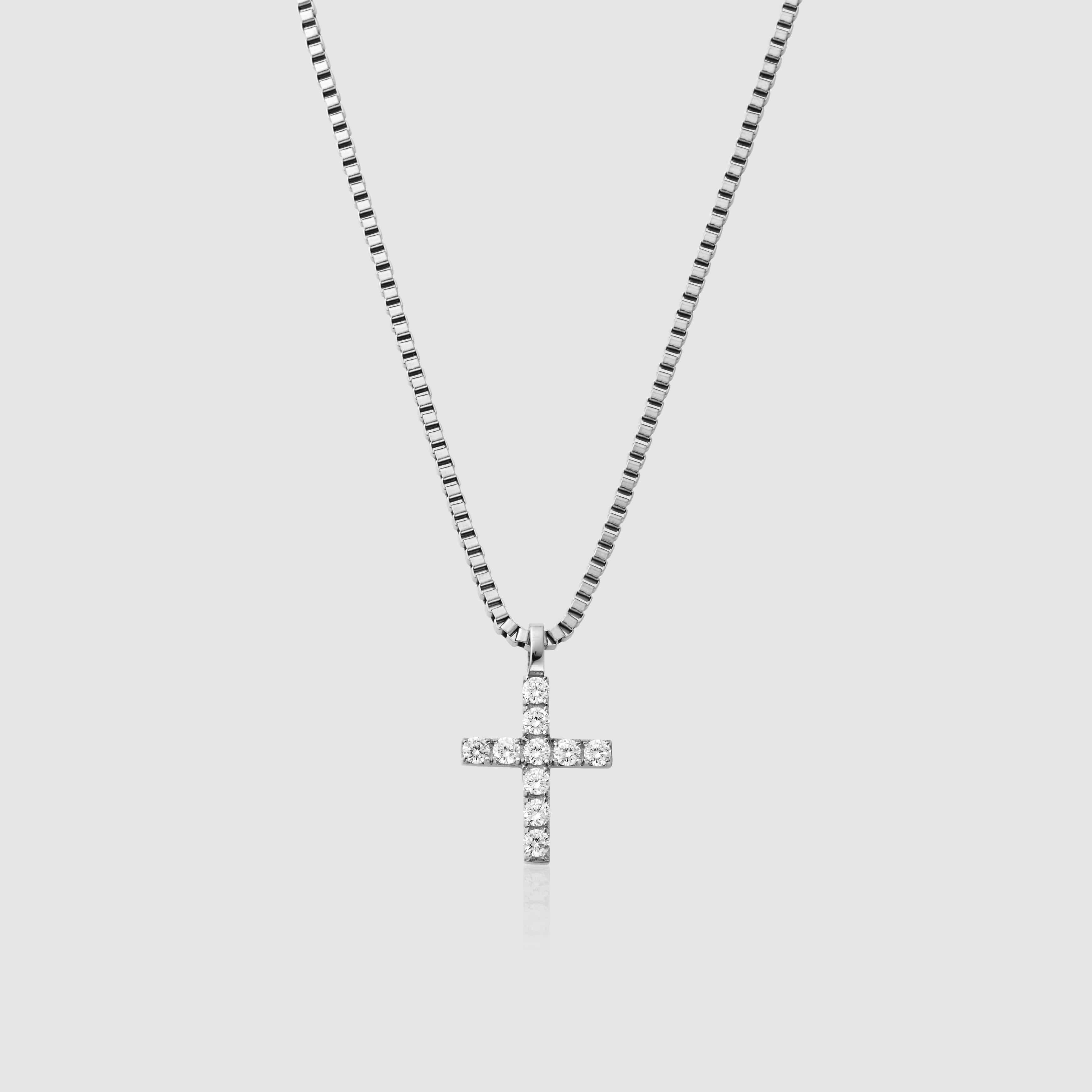 Iced Cross (Silver)