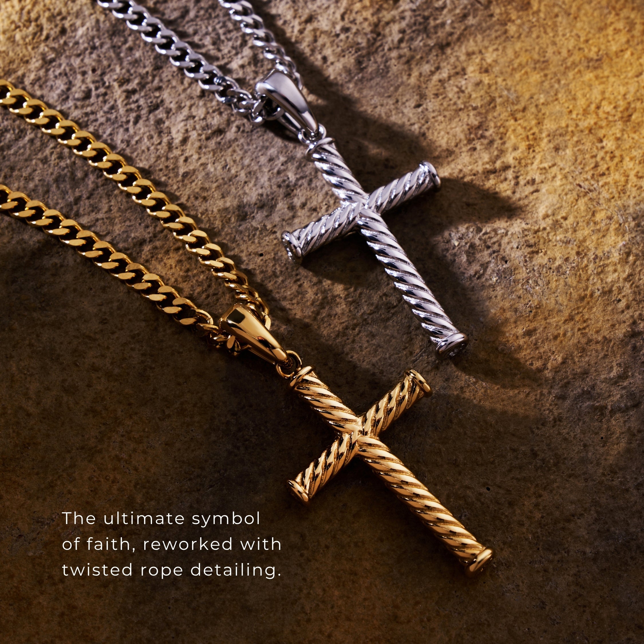 Rope Cross (Gold)