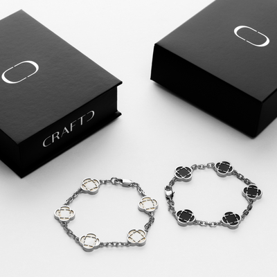 Clover Bracelet Gift Set (Silver)