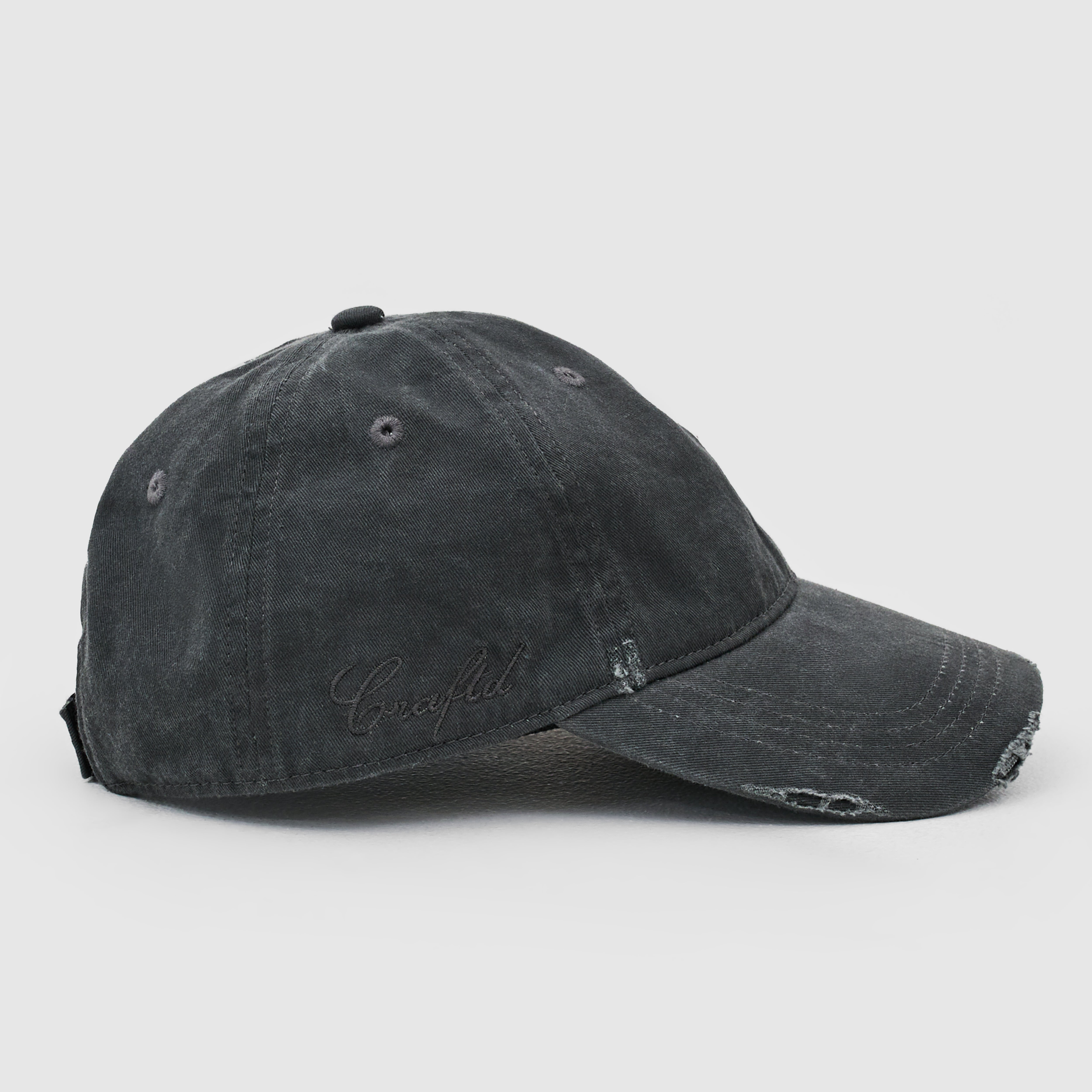 Distressed Hat (Washed Black)