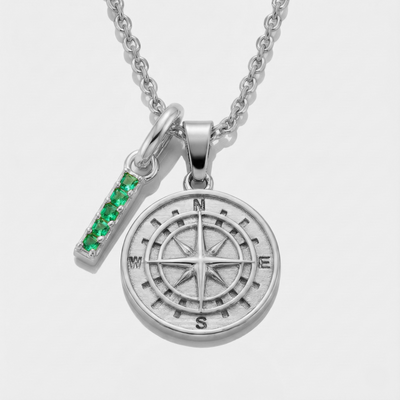 Build Your Own Pendant (Silver) | Emerald Stone