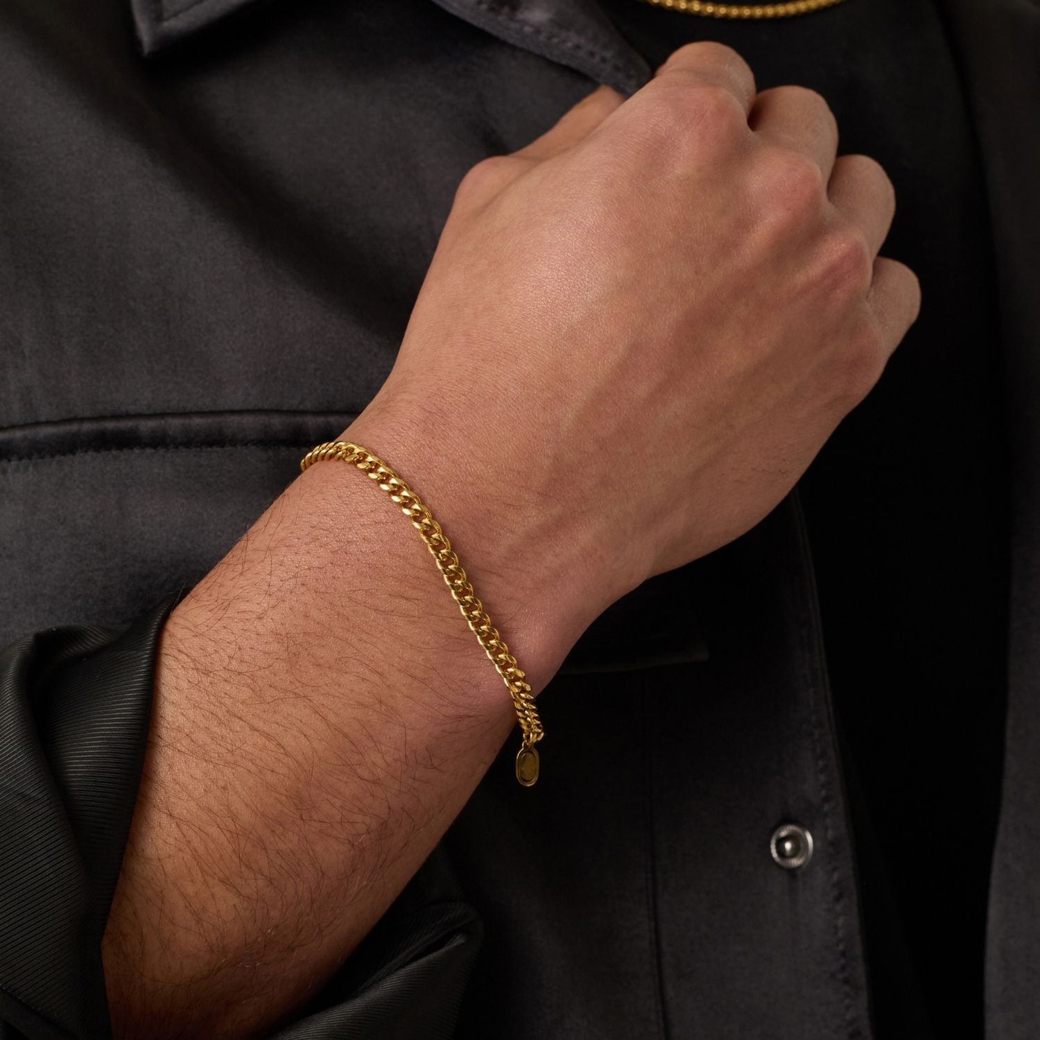 Cuban Bracelet (Gold) 4mm