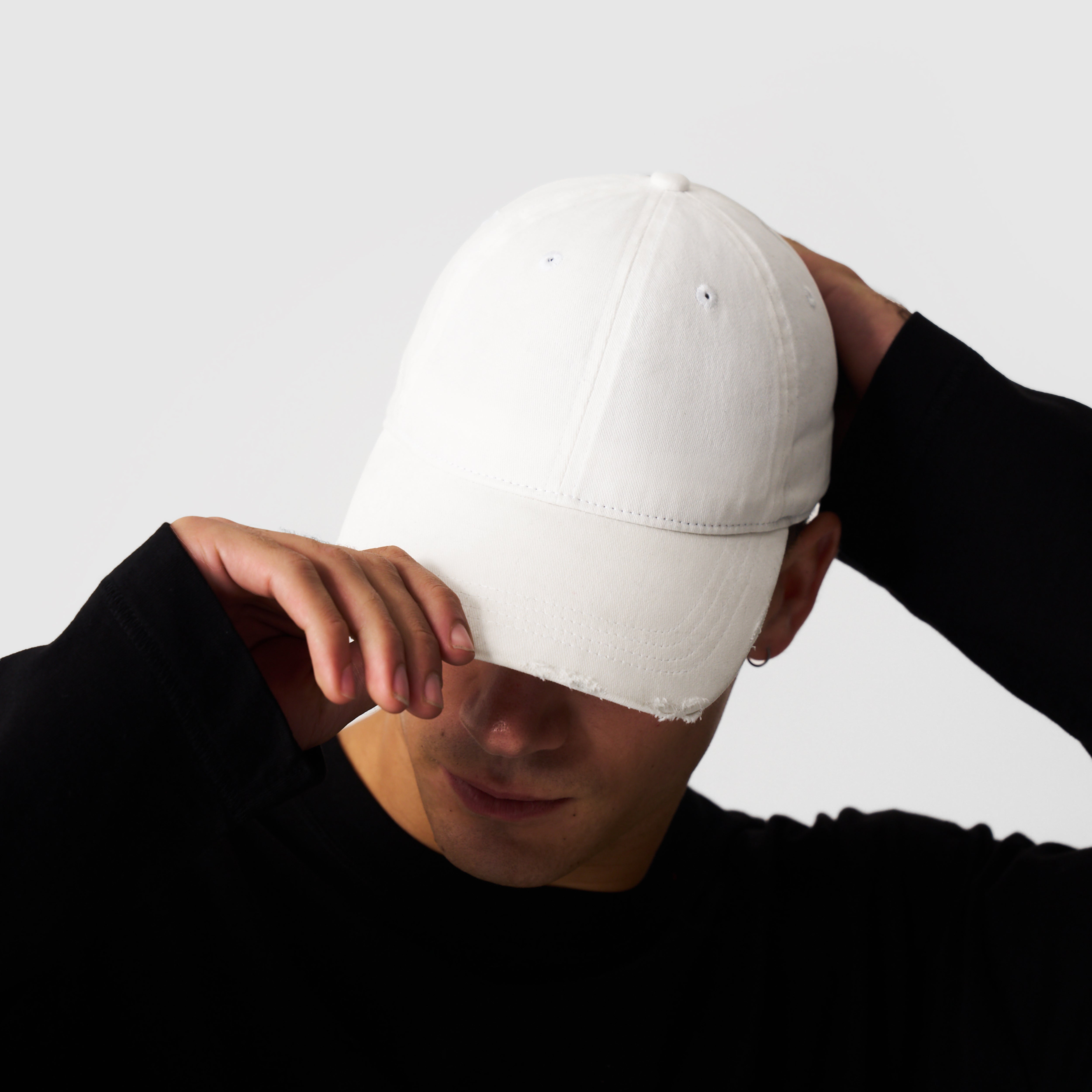 Distressed Hat (Cream)