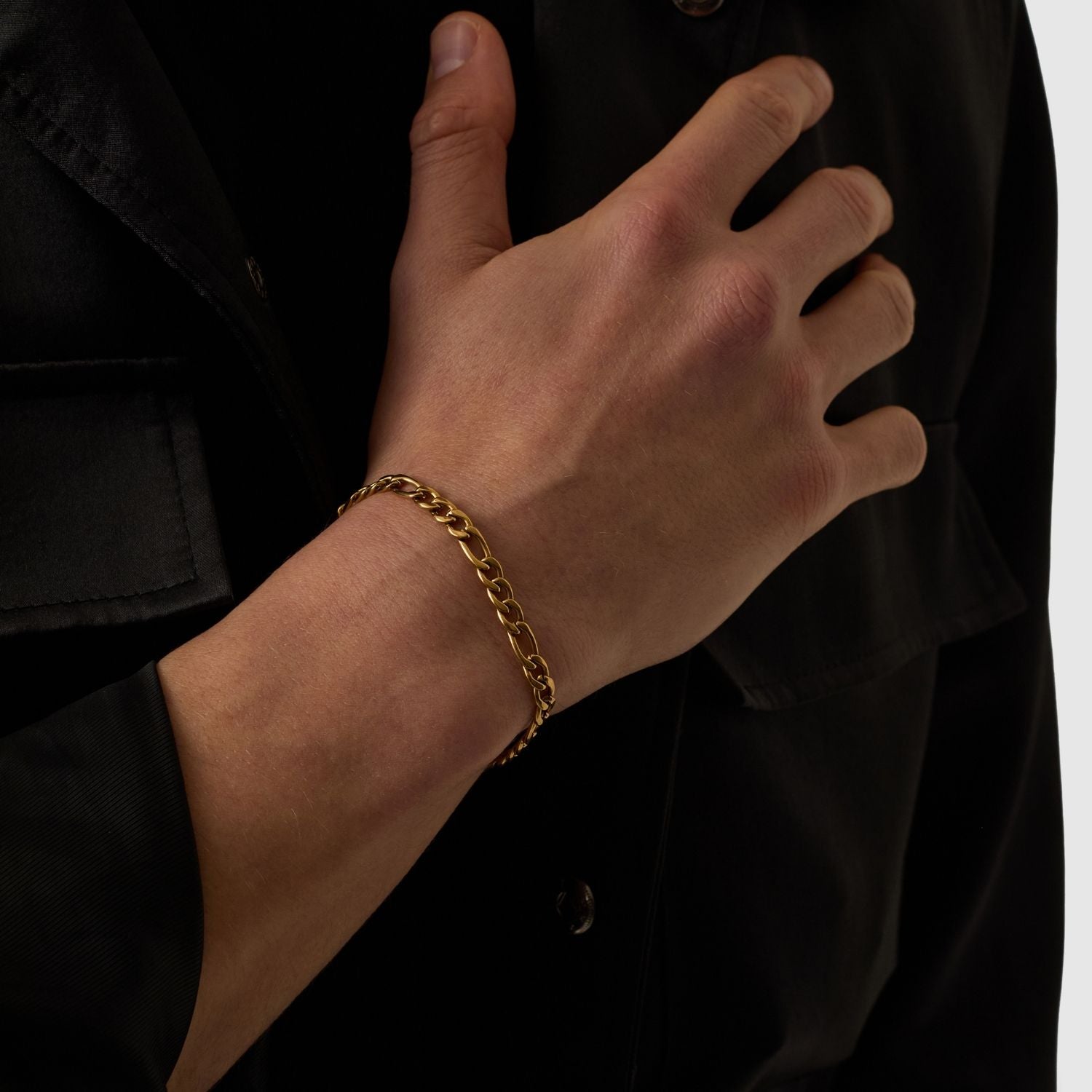 Pulsera Figaro (Oro) 5mm