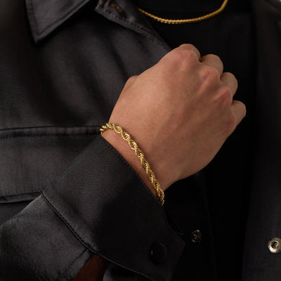 Rope Bracelet (Gold) 5mm