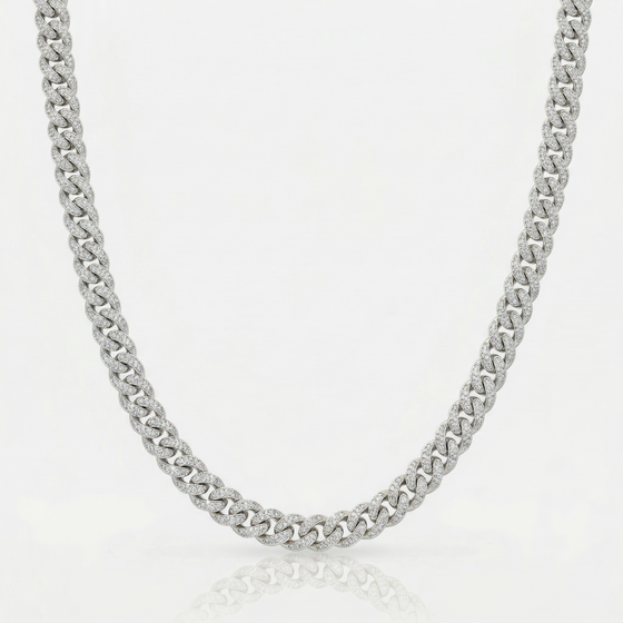 Iced Cuban Chain (Silver) 10mm