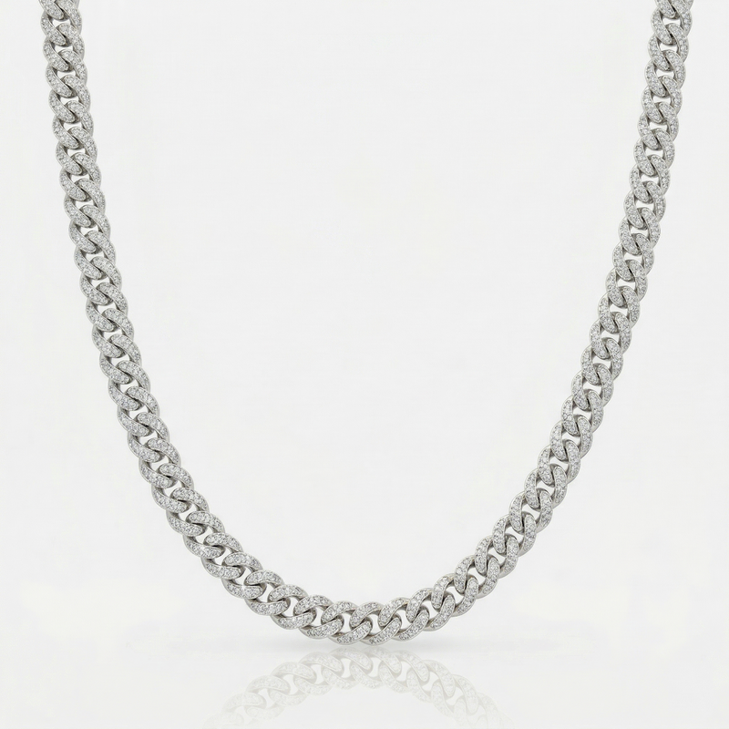 Iced Cuban Chain (Silver) 10mm