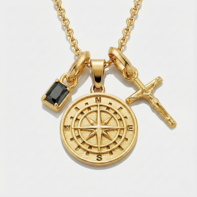 Build Your Own Pendant (Gold) | Onyx Stone