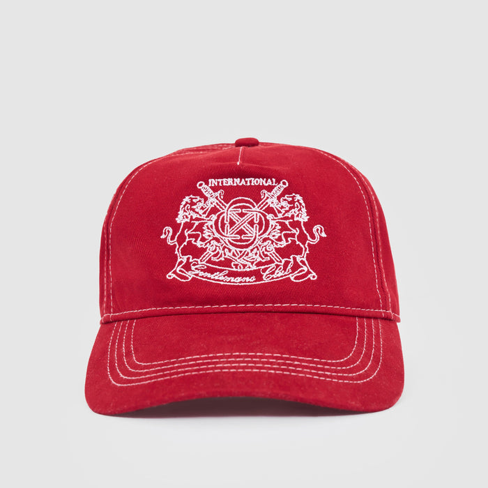 Sombrero de club de caballeros (rojo/blanco)