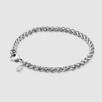 Pulsera de trigo (plata) 5 mm