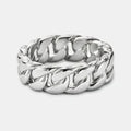 Cuban Band Ring (Silver) 8mm