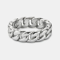 Cuban Band Ring (Silver) 6mm